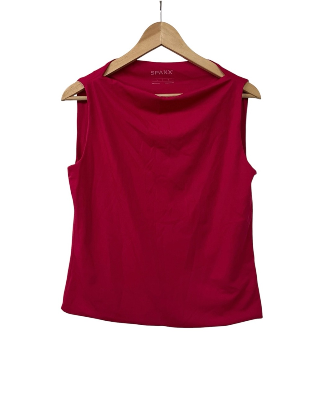 Spanx Smooth Jersey High Neck Tank Pink S